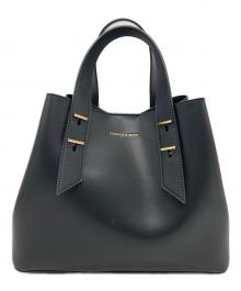 CHARLES & KEITH（チャールズアンドキース）の古着「CHARLES & KEITH　シャナイアトートバッグ」｜ブラック