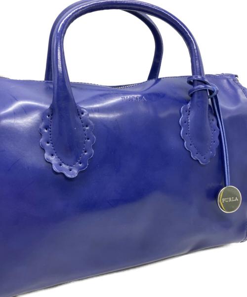 FURLA（フルラ）FURLA (フルラ) FURLA　ボストンバッグ ブルーの古着・服飾アイテム
