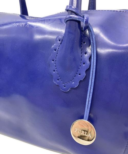 FURLA（フルラ）FURLA (フルラ) FURLA　ボストンバッグ ブルーの古着・服飾アイテム