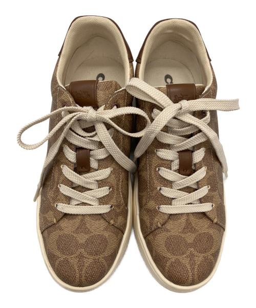 COACH（コーチ）COACH (コーチ) COACH ローカットスニーカー ベージュ サイズ:23ｃｍの古着・服飾アイテム