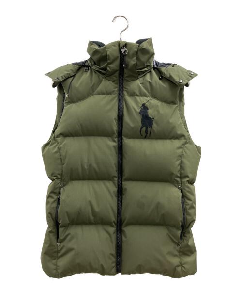 POLO RALPH LAUREN（ポロ・ラルフローレン）POLO RALPH LAUREN (ポロ・ラルフローレン) ダウンベスト カーキ サイズ:Sの古着・服飾アイテム