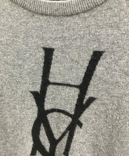 Hysteric Glamour（ヒステリックグラマー）Hysteric Glamour (ヒステリックグラマー) 薄手ニット グレー サイズ:Mの古着・服飾アイテム