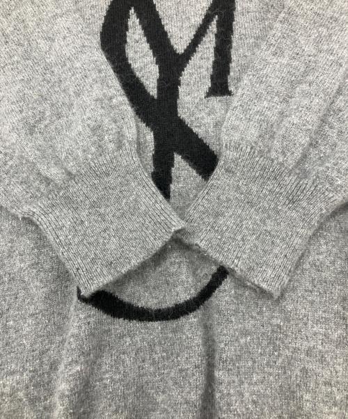 Hysteric Glamour（ヒステリックグラマー）Hysteric Glamour (ヒステリックグラマー) 薄手ニット グレー サイズ:Mの古着・服飾アイテム
