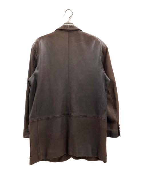 PAPAS（パパス）PAPAS (パパス) レザーコート ブラウン サイズ:不明の古着・服飾アイテム