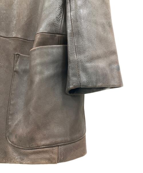 PAPAS（パパス）PAPAS (パパス) レザーコート ブラウン サイズ:不明の古着・服飾アイテム
