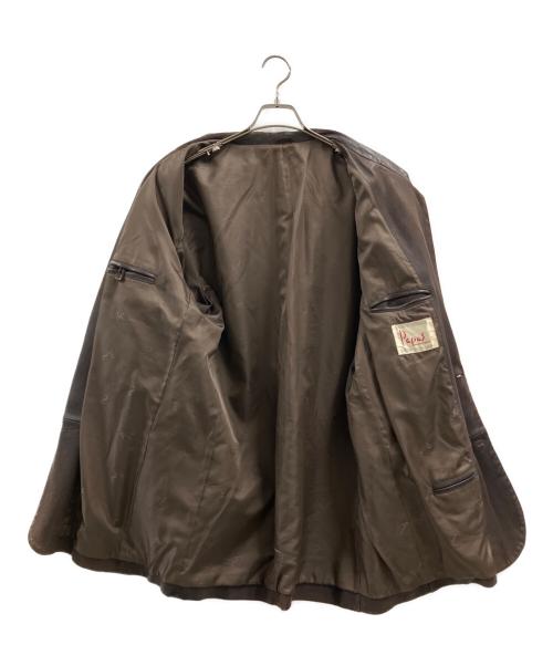 PAPAS（パパス）PAPAS (パパス) レザーコート ブラウン サイズ:不明の古着・服飾アイテム