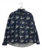 WIND AND SEAウィンダンシー）の古着「WIND AND SEA　デニムシャツ」｜ネイビー
