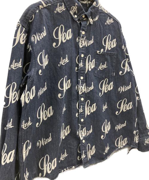 WIND AND SEA（ウィンダンシー）WIND AND SEA (ウィンダンシー) WIND AND SEA　デニムシャツ ネイビー サイズ:Mの古着・服飾アイテム