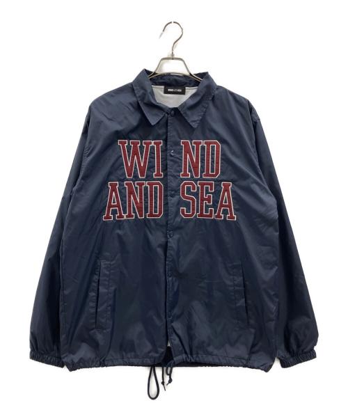 WIND AND SEA（ウィンダンシー）WIND AND SEA (ウィンダンシー) WIND AND SEA　ブルゾン ネイビー サイズ:Lの古着・服飾アイテム