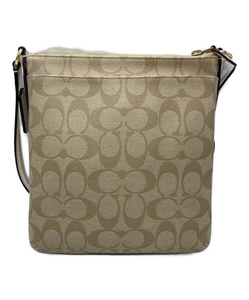 COACH（コーチ）COACH (コーチ) COACH　ショルダーバッグ ホワイト×ベージュの古着・服飾アイテム