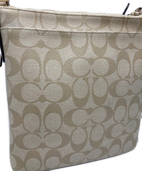 COACH（コーチ）COACH (コーチ) COACH　ショルダーバッグ ホワイト×ベージュの古着・服飾アイテム