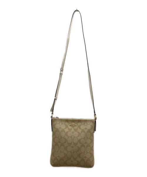 COACH（コーチ）COACH (コーチ) COACH　ショルダーバッグ ホワイト×ベージュの古着・服飾アイテム