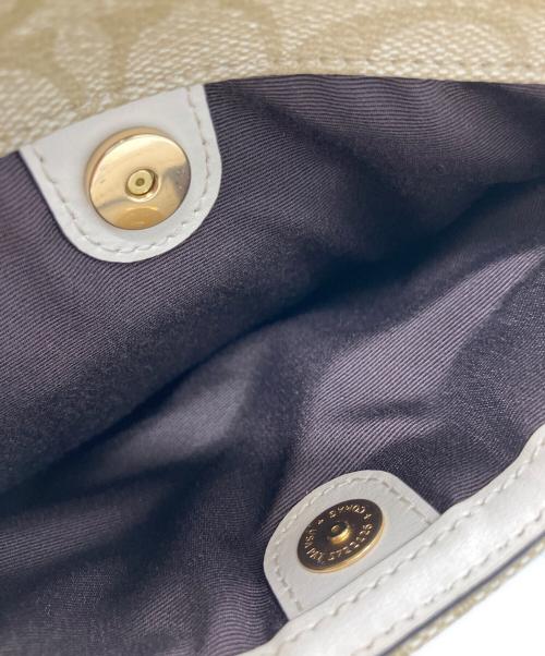 COACH（コーチ）COACH (コーチ) COACH　ショルダーバッグ ホワイト×ベージュの古着・服飾アイテム