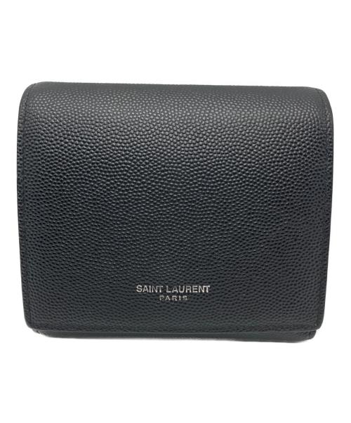 SAINT LAURENT（サンローラン）Saint Laurent (サンローラン) Saint Laurent　3つ折り財布 ブラックの古着・服飾アイテム