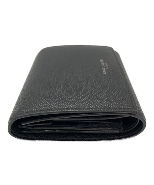 SAINT LAURENT（サンローラン）Saint Laurent (サンローラン) Saint Laurent　3つ折り財布 ブラックの古着・服飾アイテム