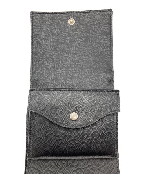 SAINT LAURENT（サンローラン）Saint Laurent (サンローラン) Saint Laurent　3つ折り財布 ブラックの古着・服飾アイテム