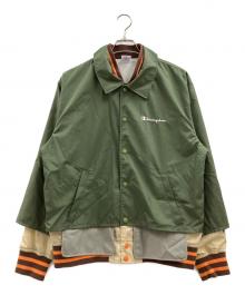 Champion（チャンピオン）の古着「ナイロンジャケット」｜グリーン