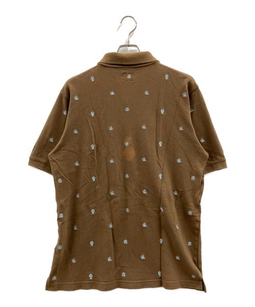 stussy（ステューシー）stussy (ステューシー) ポロシャツ ブラウン サイズ:Lの古着・服飾アイテム