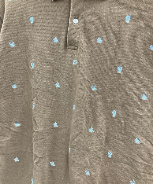 stussy（ステューシー）stussy (ステューシー) ポロシャツ ブラウン サイズ:Lの古着・服飾アイテム