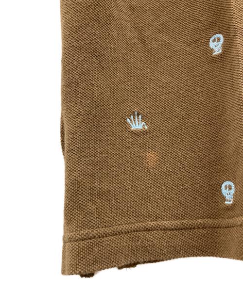 stussy（ステューシー）stussy (ステューシー) ポロシャツ ブラウン サイズ:Lの古着・服飾アイテム