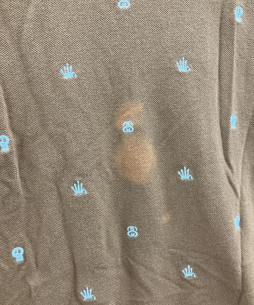 stussy（ステューシー）stussy (ステューシー) ポロシャツ ブラウン サイズ:Lの古着・服飾アイテム