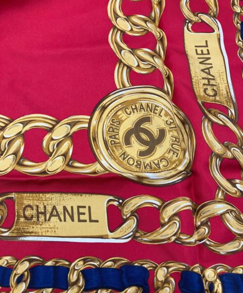 CHANEL（シャネル）CHANEL (シャネル) CHANEL　スカーフ レッドの古着・服飾アイテム