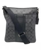 COACHコーチ）の古着「COACH　ショルダーバッグ」｜ブラック