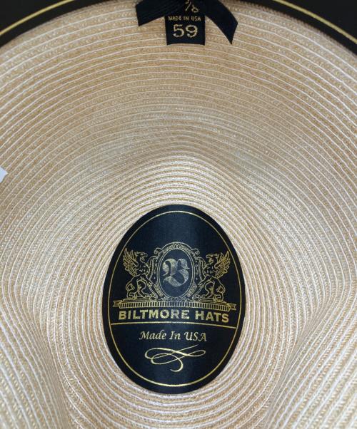 BROOKS BROTHERS（ブルックスブラザーズ）BROOKS BROTHERS (ブルックスブラザーズ) BILTMORE HATS (ビルトモアハット) BROOKS BROTHERS 	BILTMORE HATS 中折れストローハット ナチュラルの古着・服飾アイテム