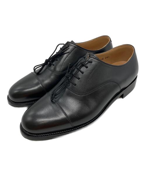 SCOTCH GRAIN（スコッチグレイン）SCOTCH GRAIN (スコッチグレイン) ストレートチップシューズ ブラック サイズ:24.5の古着・服飾アイテム