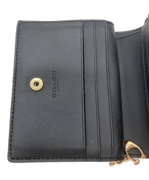 COACH（コーチ）COACH (コーチ) 2つ折り財布 ブラウン×ブラックの古着・服飾アイテム