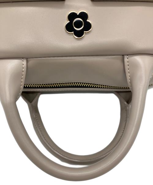 MARY QUANT（マリークヮント）MARY QUANT (マリークヮント) MARY QUANT　Wフラップポケットデイジー 2WAYトート ライトピンクの古着・服飾アイテム