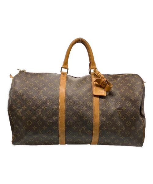 LOUIS VUITTON（ルイ ヴィトン）LOUIS VUITTON (ルイ ヴィトン) LOUIS VUITTON　キーポル55　トラベルバッグ ブラウンの古着・服飾アイテム
