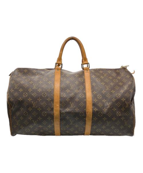 LOUIS VUITTON（ルイ ヴィトン）LOUIS VUITTON (ルイ ヴィトン) LOUIS VUITTON　キーポル55　トラベルバッグ ブラウンの古着・服飾アイテム