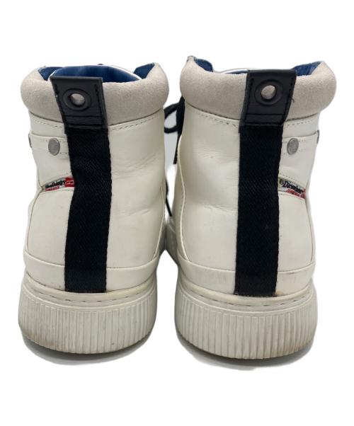 DIESEL（ディーゼル）DIESEL (ディーゼル) DIESEL　ハイカットスニーカー ホワイト×ブラック サイズ:25.5ｃｍの古着・服飾アイテム