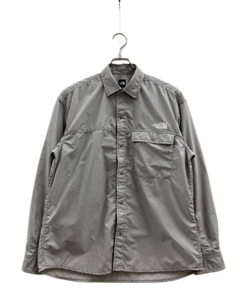 THE NORTH FACE（ザ ノース フェイス）THE NORTH FACE (ザ ノース フェイス) ロングスリーブヌプシシャツ グレー サイズ:Sの古着・服飾アイテム