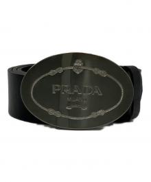 PRADA（プラダ）の古着「PRADA　バックルベルト」｜ブラック