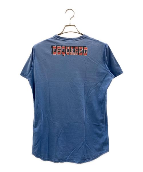 DSQUARED2（ディースクエアード）DSQUARED2 (ディースクエアード) 半袖Tシャツ ブルー サイズ:Mの古着・服飾アイテム