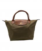 LONGCHAMPロンシャン）の古着「LONGCHAMP ハンドバッグ」｜オリーブ