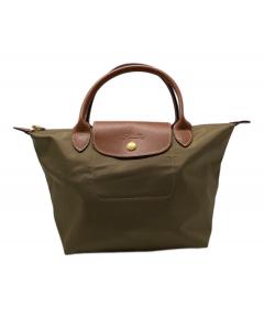 LONGCHAMP ボストンバッグ ケイトモス コラボ グリーン系 中古・古着通販】LONGCHAMP (ロンシャン) KATE MOSS (ケイト モス