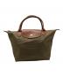 LONGCHAMP（ロンシャン）の古着「LONGCHAMP ハンドバッグ」｜オリーブ