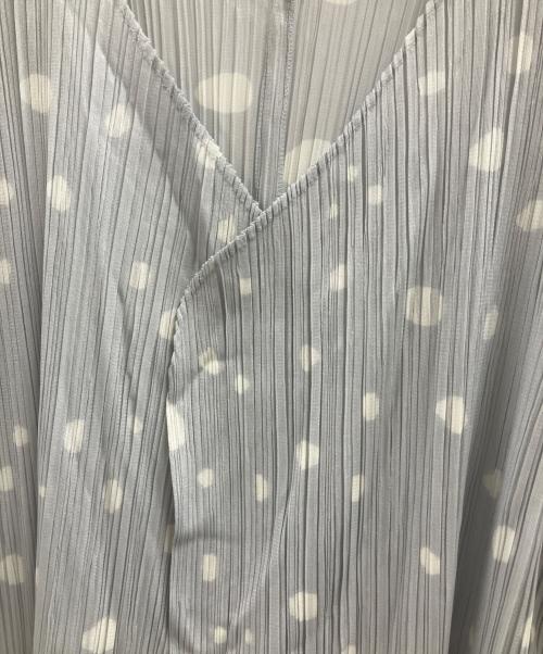 PLEATS PLEASE（プリーツプリーズ）PLEATS PLEASE (プリーツプリーズ) 薄手カーディガン グレー サイズ:4の古着・服飾アイテム