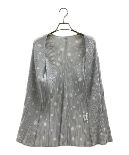 PLEATS PLEASE（プリーツプリーズ）PLEATS PLEASE (プリーツプリーズ) 薄手カーディガン グレー サイズ:4の古着・服飾アイテム