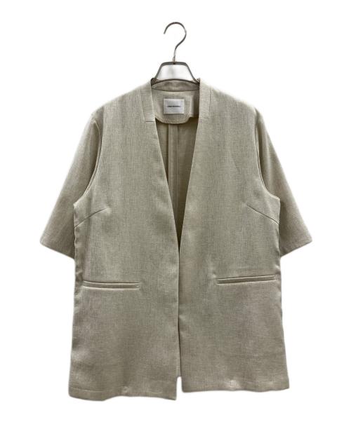 URBAN RESEARCH（アーバンリサーチ）URBAN RESEARCH (アーバンリサーチ) リネンライクジャケット ベージュ サイズ:FREEの古着・服飾アイテム