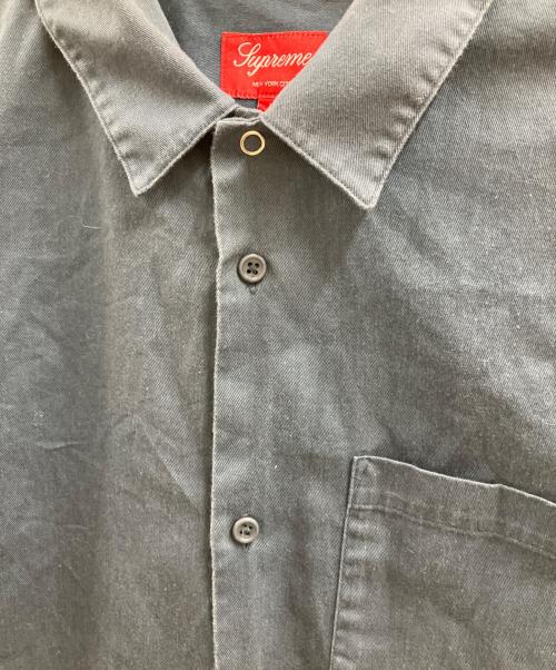 SUPREME（シュプリーム）Supreme (シュプリーム) ARC LOGO S/S WORK SHIRT ネイビー サイズ:Lの古着・服飾アイテム