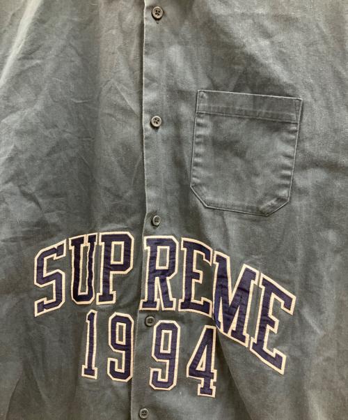 SUPREME（シュプリーム）Supreme (シュプリーム) ARC LOGO S/S WORK SHIRT ネイビー サイズ:Lの古着・服飾アイテム