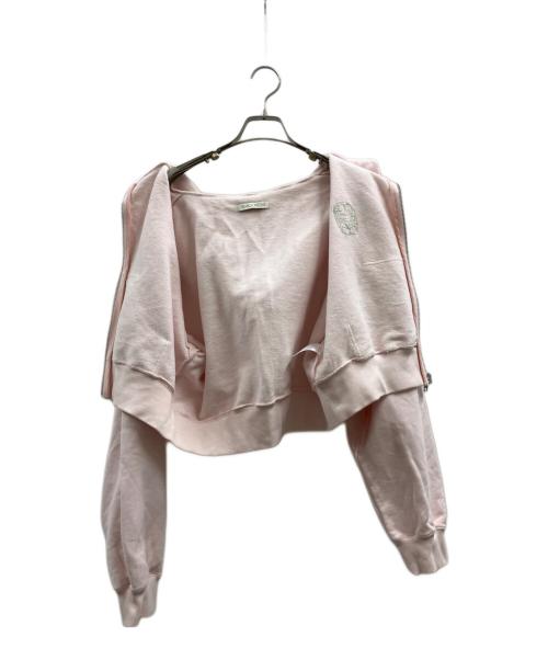 Sea Room lynn（シールームリン）Sea Room Lynn (シールームリン) Brushed Cotton Pony Zipフーディー ピンク サイズ:FREEの古着・服飾アイテム