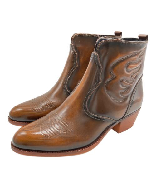 TEXAS Village（テキサスヴィレッジ）TEXAS VILLAGE (テキサスヴィレッジ) TEXAS VILLAGE　ウェスタンブーツ ブラウン サイズ:25.5ｃｍの古着・服飾アイテム