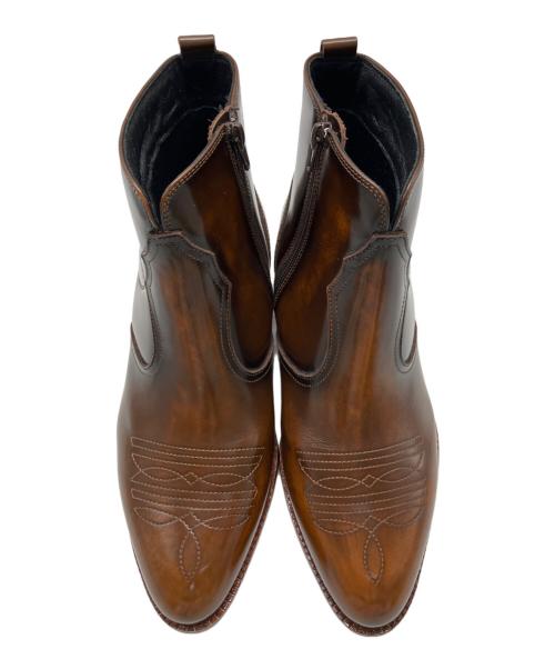 TEXAS Village（テキサスヴィレッジ）TEXAS VILLAGE (テキサスヴィレッジ) TEXAS VILLAGE　ウェスタンブーツ ブラウン サイズ:25.5ｃｍの古着・服飾アイテム