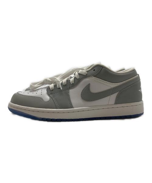 NIKE（ナイキ）NIKE (ナイキ) AIR JORDAN 1 LOW ホワイト×グレー サイズ:27の古着・服飾アイテム