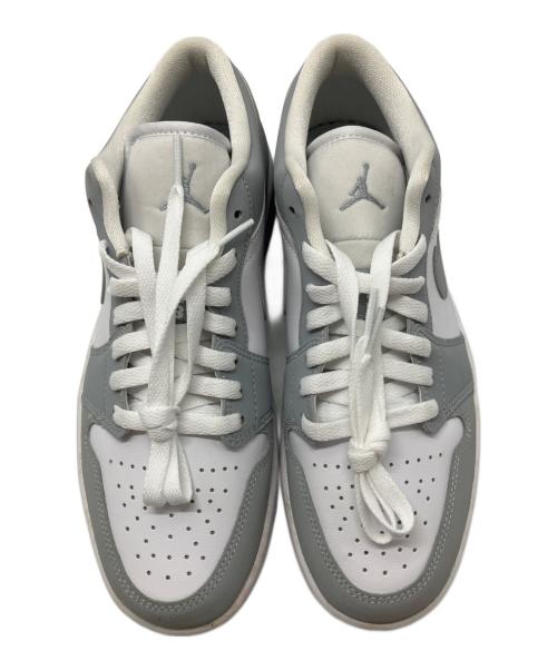 NIKE（ナイキ）NIKE (ナイキ) AIR JORDAN 1 LOW ホワイト×グレー サイズ:27の古着・服飾アイテム